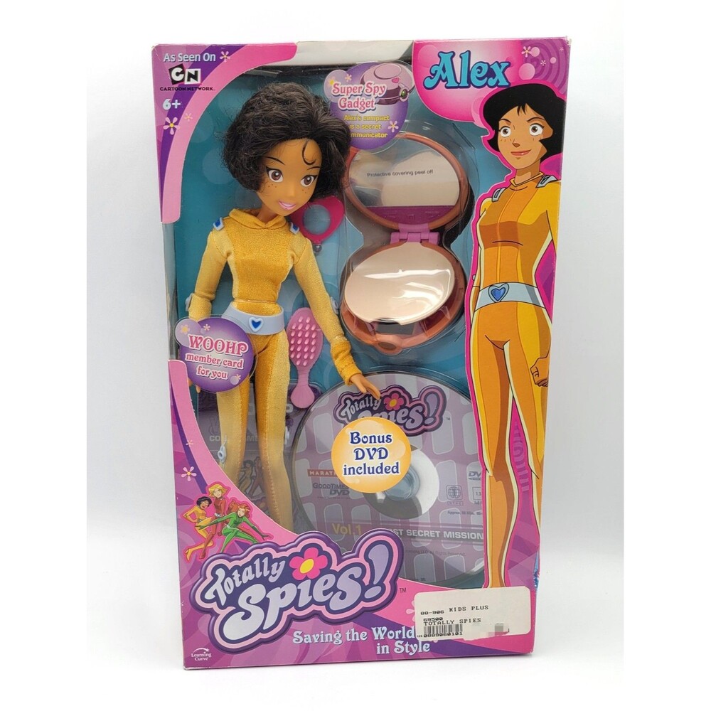 Totally Spies Doll Alex Spytastic Action Figure CD Compact RARE 00s DVD